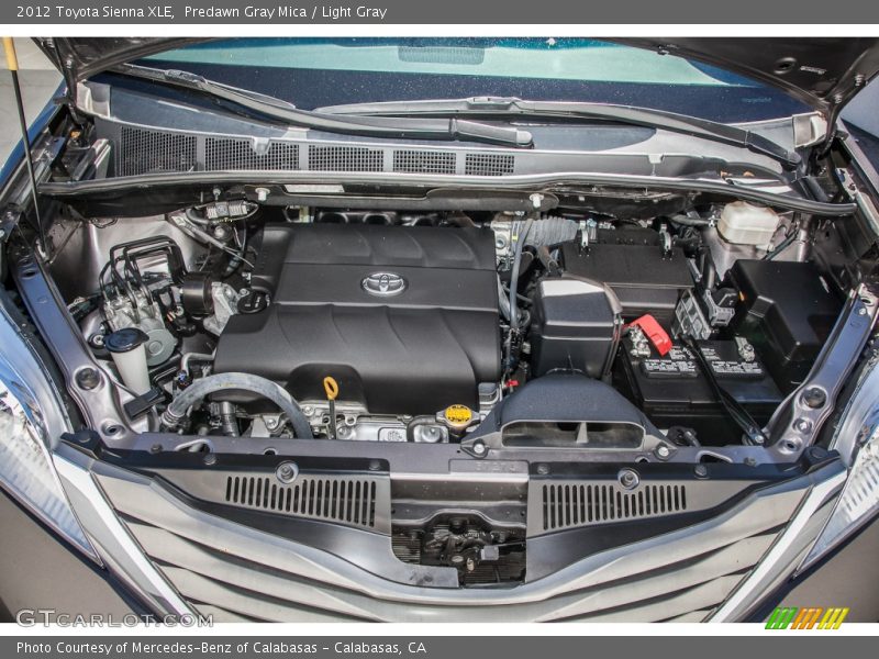 Predawn Gray Mica / Light Gray 2012 Toyota Sienna XLE