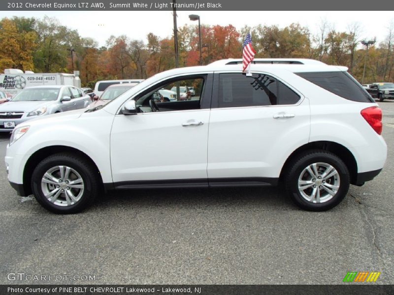 Summit White / Light Titanium/Jet Black 2012 Chevrolet Equinox LTZ AWD
