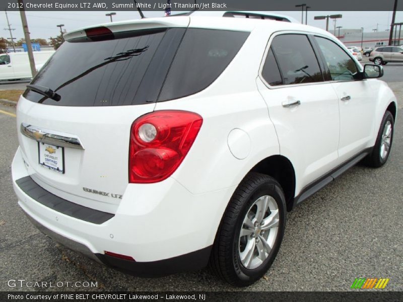 Summit White / Light Titanium/Jet Black 2012 Chevrolet Equinox LTZ AWD
