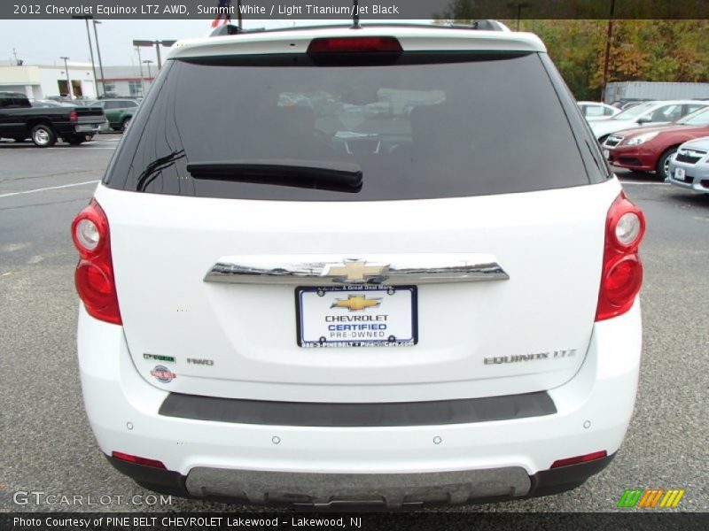 Summit White / Light Titanium/Jet Black 2012 Chevrolet Equinox LTZ AWD