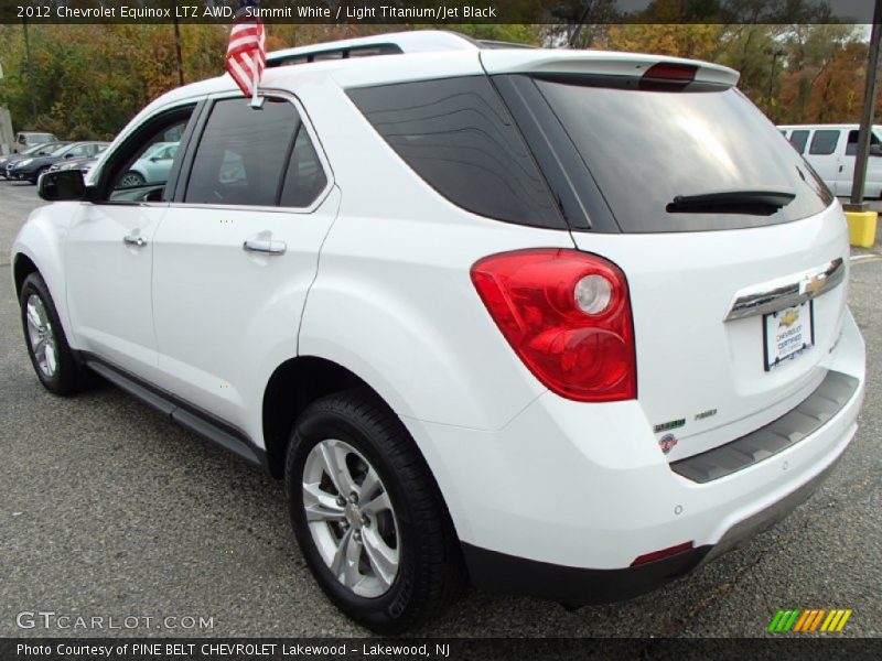 Summit White / Light Titanium/Jet Black 2012 Chevrolet Equinox LTZ AWD