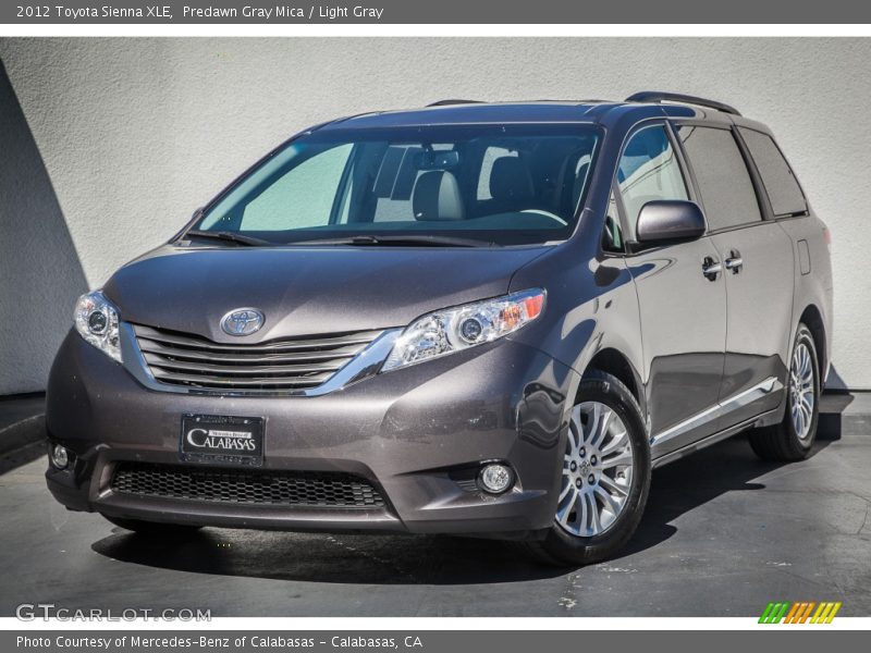 Predawn Gray Mica / Light Gray 2012 Toyota Sienna XLE