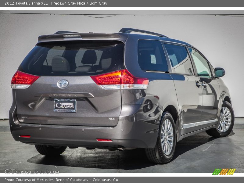 Predawn Gray Mica / Light Gray 2012 Toyota Sienna XLE