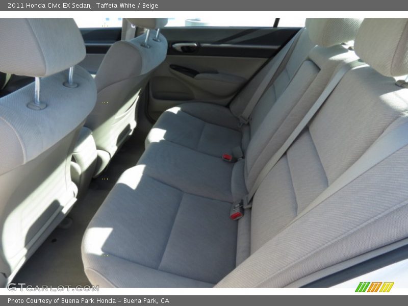 Taffeta White / Beige 2011 Honda Civic EX Sedan