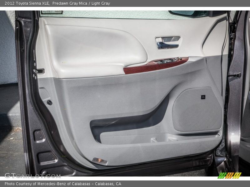Predawn Gray Mica / Light Gray 2012 Toyota Sienna XLE