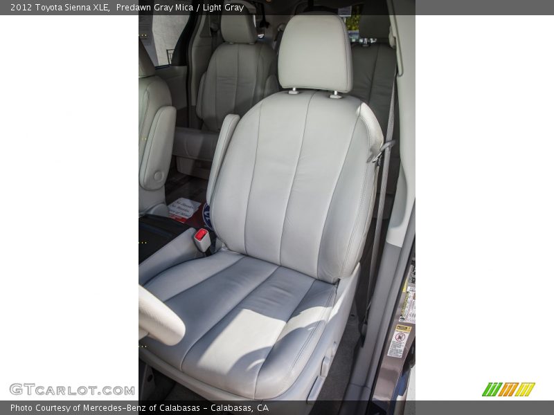 Predawn Gray Mica / Light Gray 2012 Toyota Sienna XLE