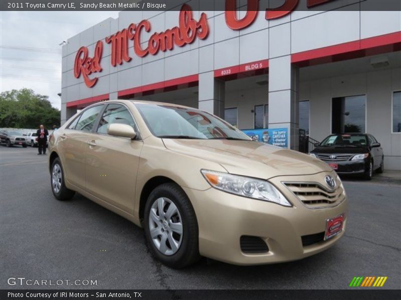 Sandy Beach Metallic / Bisque 2011 Toyota Camry LE