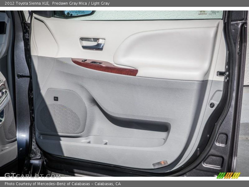 Predawn Gray Mica / Light Gray 2012 Toyota Sienna XLE