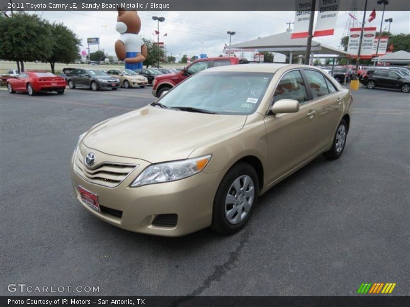 Sandy Beach Metallic / Bisque 2011 Toyota Camry LE
