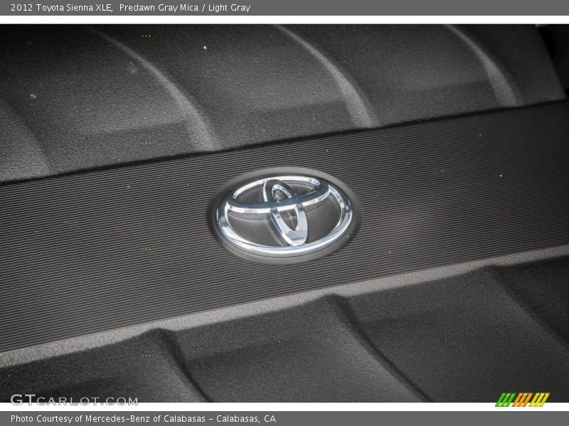 Predawn Gray Mica / Light Gray 2012 Toyota Sienna XLE