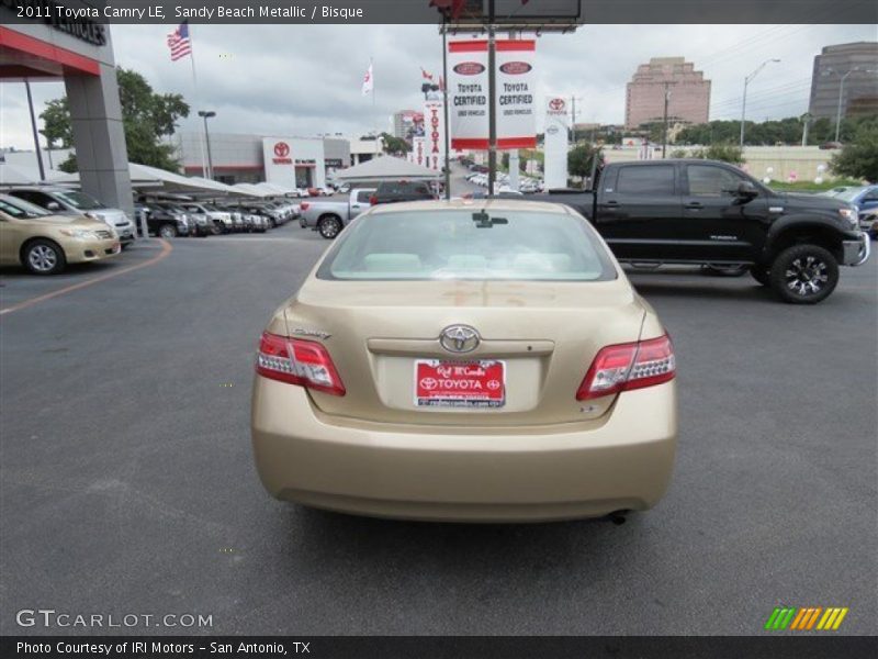 Sandy Beach Metallic / Bisque 2011 Toyota Camry LE