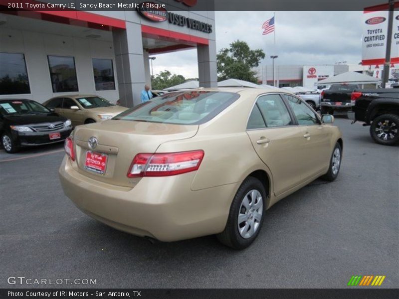 Sandy Beach Metallic / Bisque 2011 Toyota Camry LE