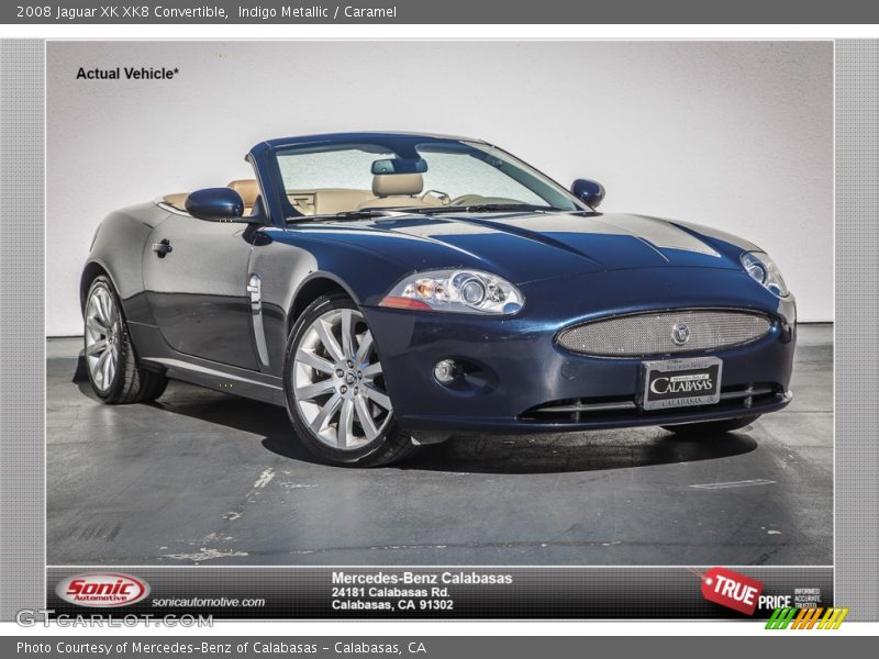 Indigo Metallic / Caramel 2008 Jaguar XK XK8 Convertible