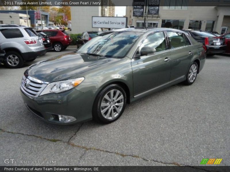 Cypress Green Pearl / Ivory 2011 Toyota Avalon Limited