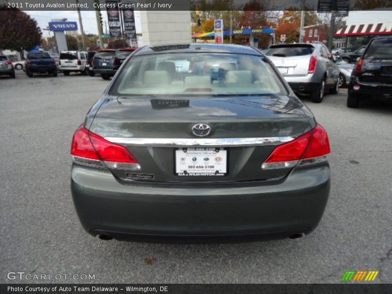 Cypress Green Pearl / Ivory 2011 Toyota Avalon Limited