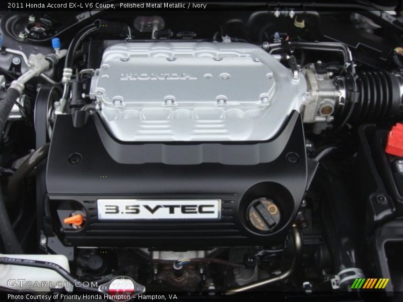 2011 Accord EX-L V6 Coupe Engine - 3.5 Liter SOHC 24-Valve i-VTEC V6