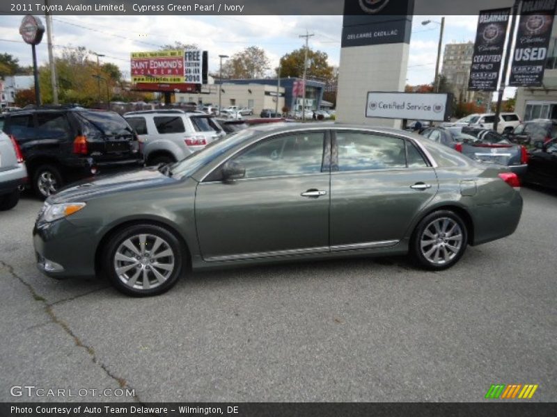 Cypress Green Pearl / Ivory 2011 Toyota Avalon Limited