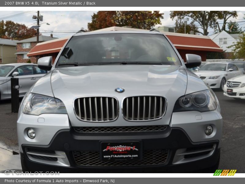 Titanium Silver Metallic / Black 2007 BMW X5 4.8i
