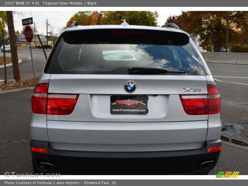 Titanium Silver Metallic / Black 2007 BMW X5 4.8i