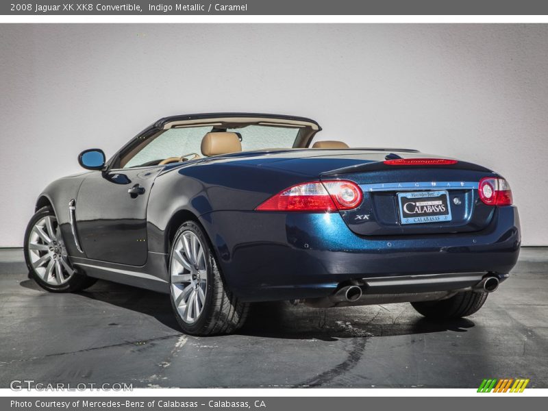 Indigo Metallic / Caramel 2008 Jaguar XK XK8 Convertible