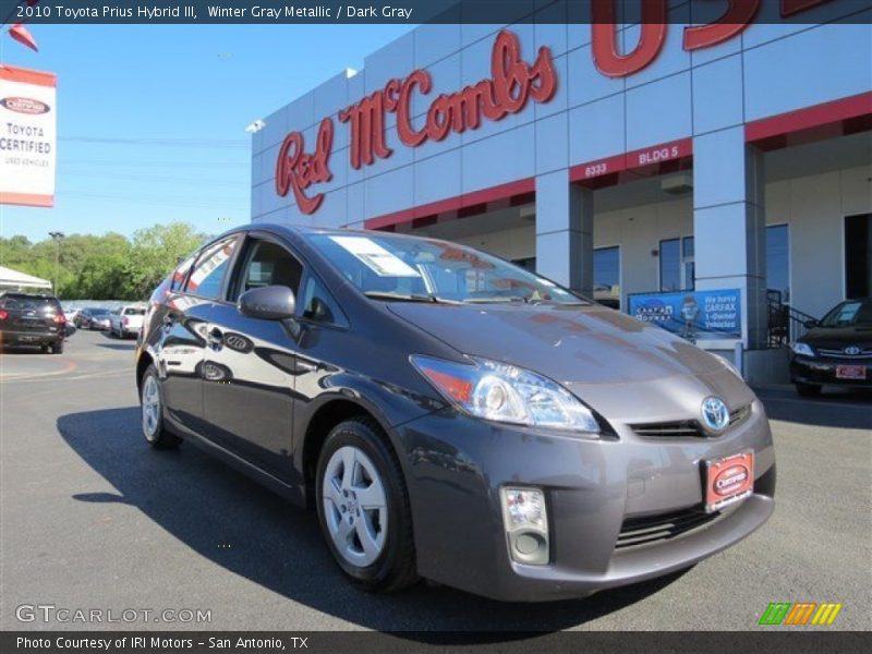 Winter Gray Metallic / Dark Gray 2010 Toyota Prius Hybrid III