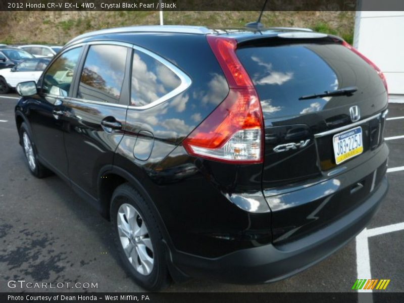 Crystal Black Pearl / Black 2012 Honda CR-V EX-L 4WD