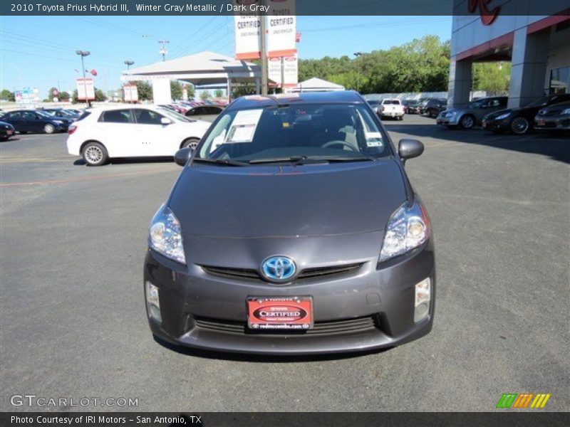 Winter Gray Metallic / Dark Gray 2010 Toyota Prius Hybrid III