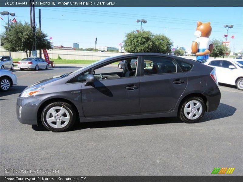 Winter Gray Metallic / Dark Gray 2010 Toyota Prius Hybrid III