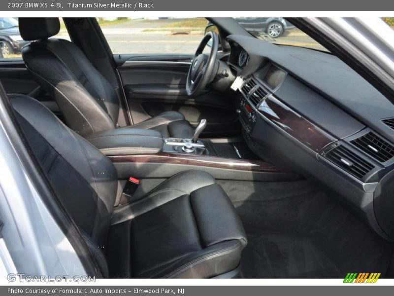 Titanium Silver Metallic / Black 2007 BMW X5 4.8i