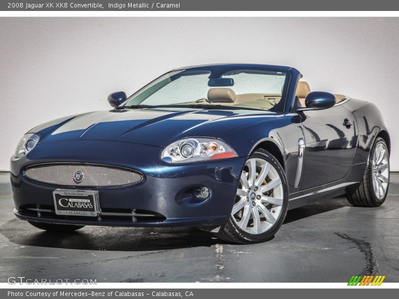 Indigo Metallic / Caramel 2008 Jaguar XK XK8 Convertible