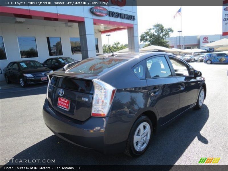Winter Gray Metallic / Dark Gray 2010 Toyota Prius Hybrid III
