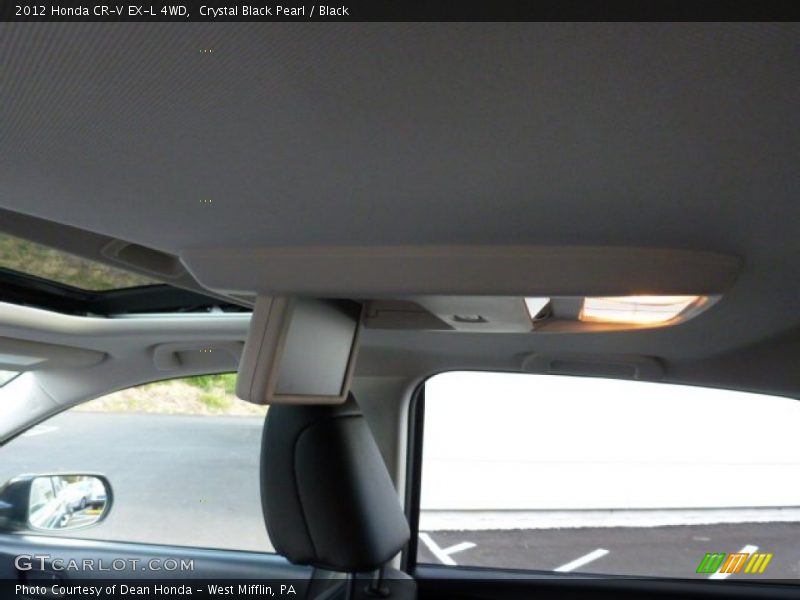 Crystal Black Pearl / Black 2012 Honda CR-V EX-L 4WD