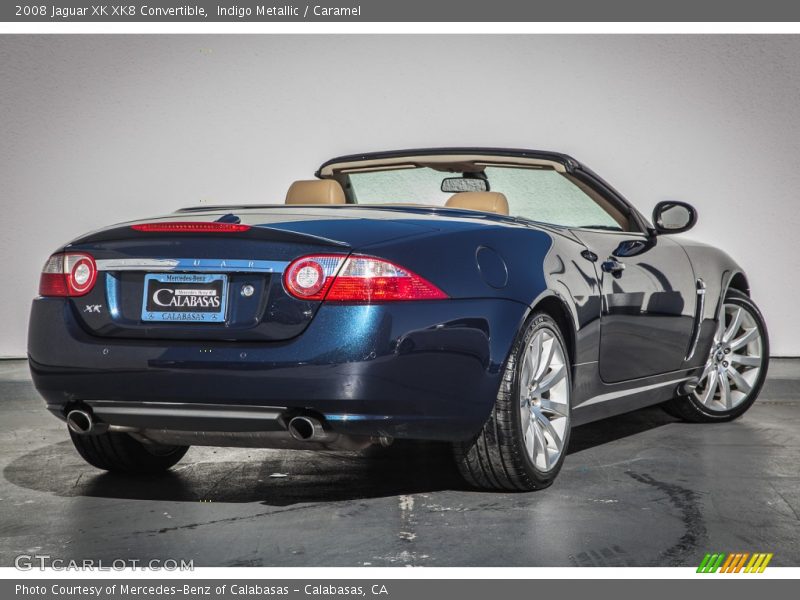 Indigo Metallic / Caramel 2008 Jaguar XK XK8 Convertible