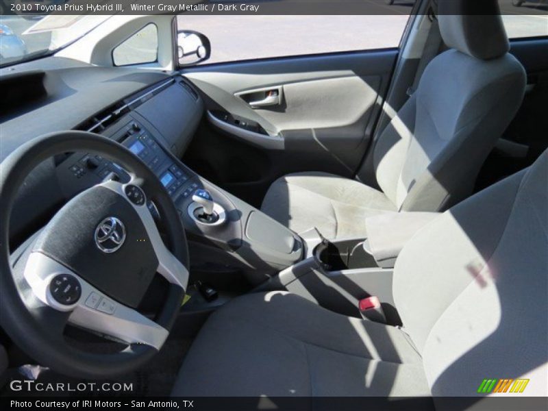Winter Gray Metallic / Dark Gray 2010 Toyota Prius Hybrid III