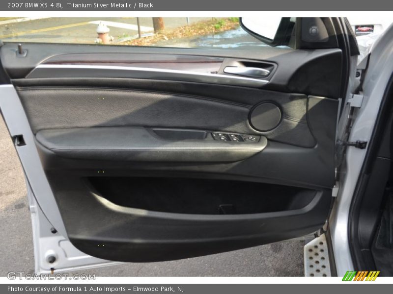 Titanium Silver Metallic / Black 2007 BMW X5 4.8i