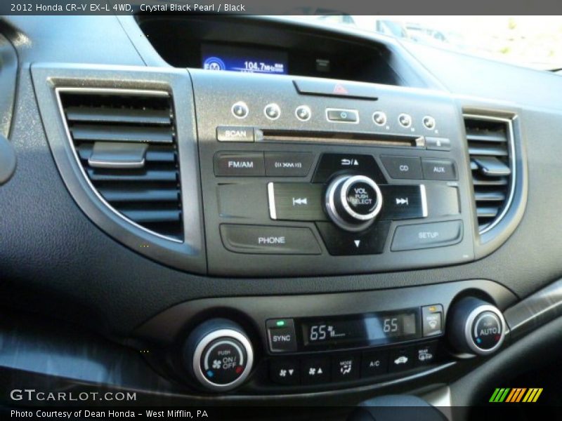 Crystal Black Pearl / Black 2012 Honda CR-V EX-L 4WD