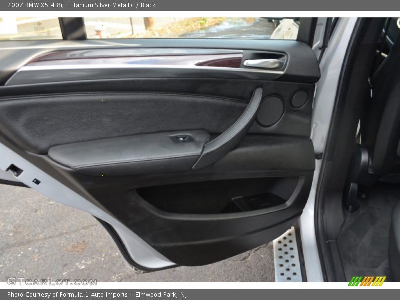 Titanium Silver Metallic / Black 2007 BMW X5 4.8i