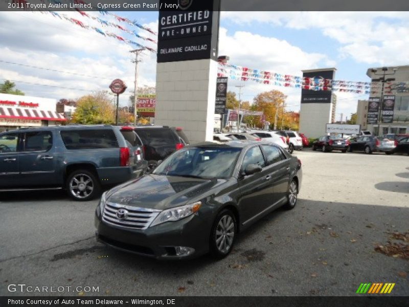 Cypress Green Pearl / Ivory 2011 Toyota Avalon Limited
