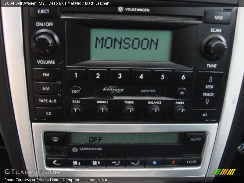 Deep Blue Metallic / Black Leather 2004 Volkswagen R32