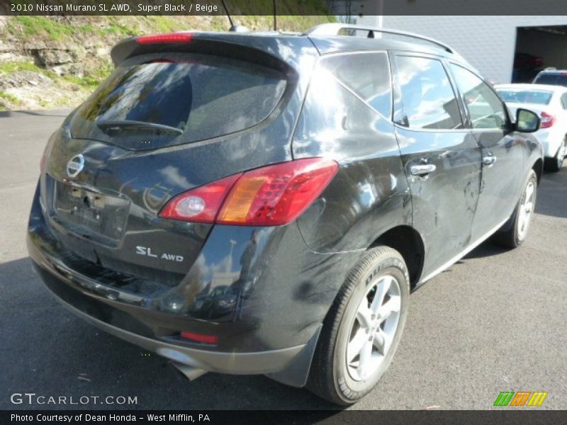 Super Black / Beige 2010 Nissan Murano SL AWD