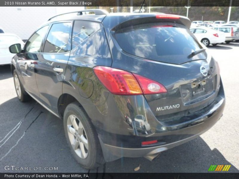 Super Black / Beige 2010 Nissan Murano SL AWD
