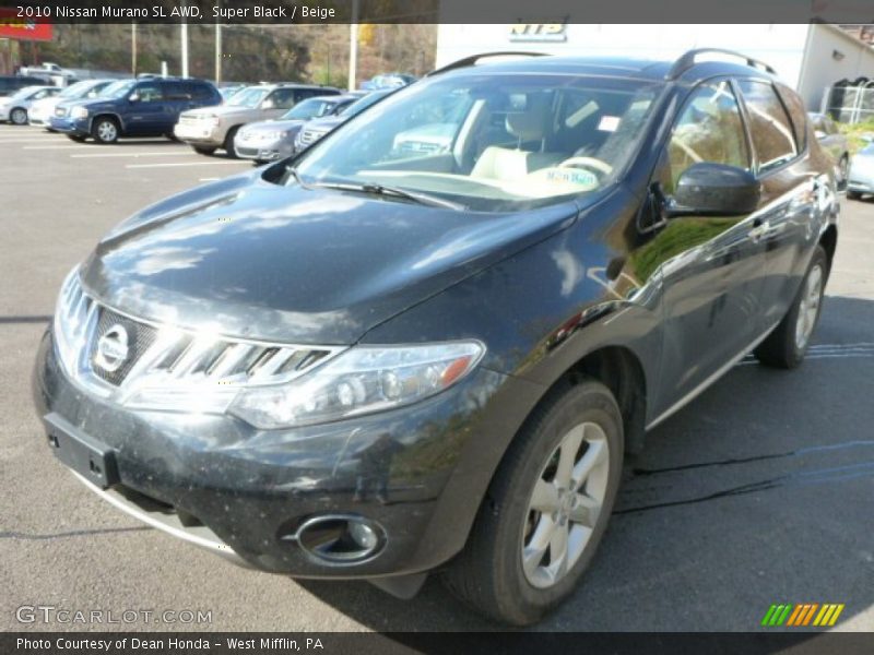 Super Black / Beige 2010 Nissan Murano SL AWD