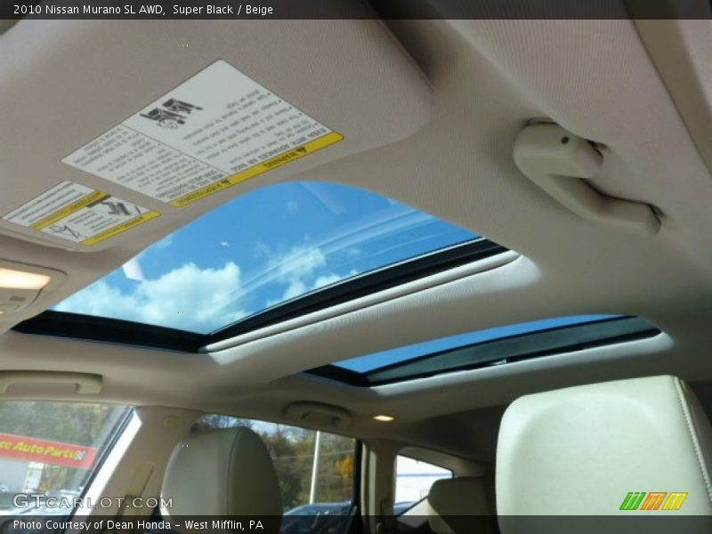 Super Black / Beige 2010 Nissan Murano SL AWD