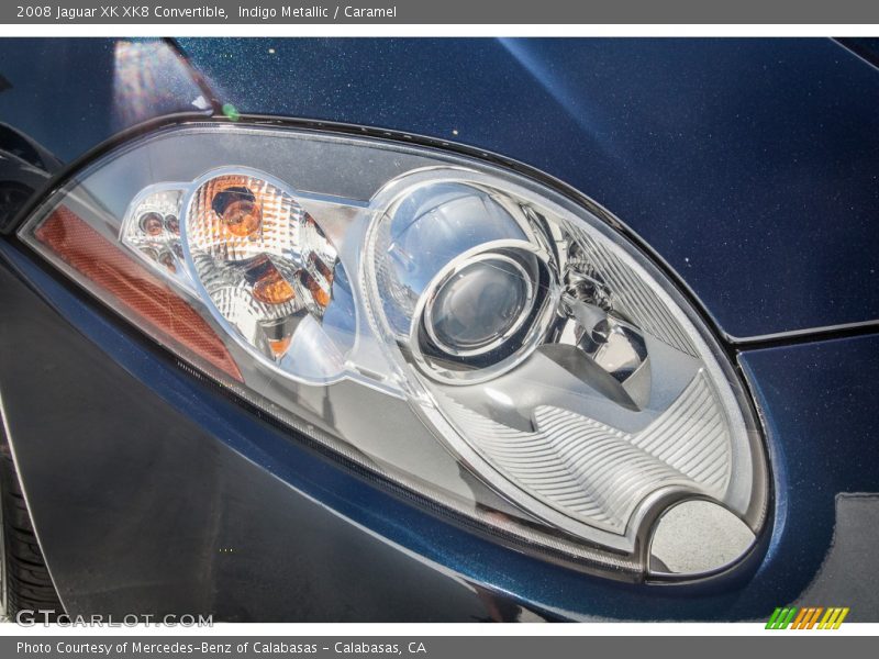 Indigo Metallic / Caramel 2008 Jaguar XK XK8 Convertible