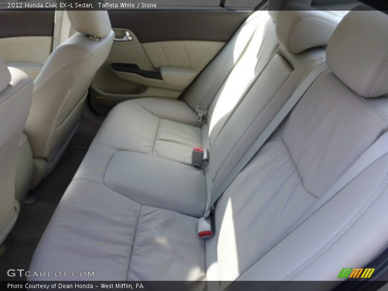 Taffeta White / Stone 2012 Honda Civic EX-L Sedan
