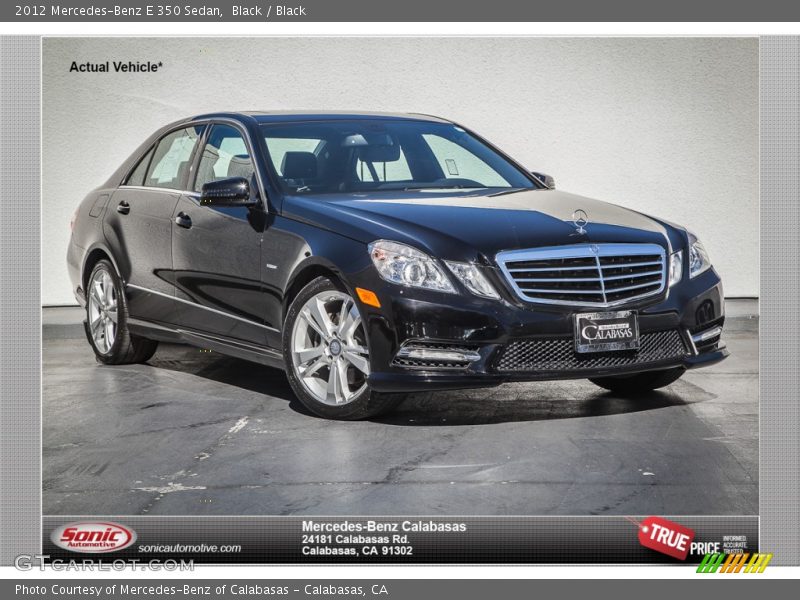 Black / Black 2012 Mercedes-Benz E 350 Sedan