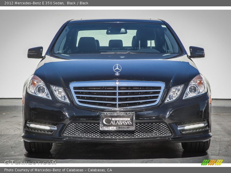Black / Black 2012 Mercedes-Benz E 350 Sedan