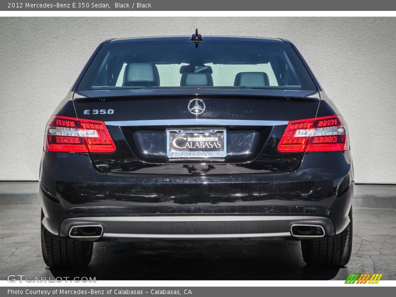Black / Black 2012 Mercedes-Benz E 350 Sedan
