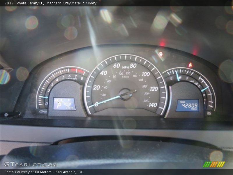 Magnetic Gray Metallic / Ivory 2012 Toyota Camry LE