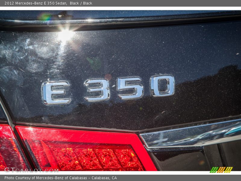 Black / Black 2012 Mercedes-Benz E 350 Sedan